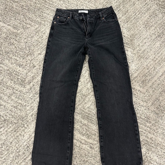 Garage Black Straight Leg Women's Jeans - Picture 1 of 3